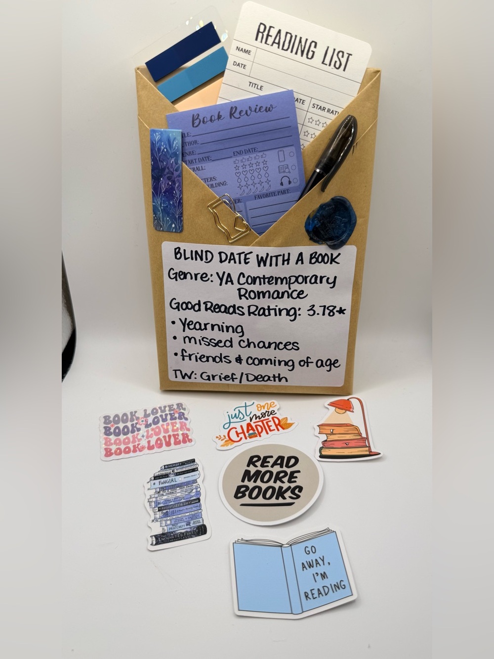 Blind Date With A Book #27 - YA Contemporary Romance Book & Accessories